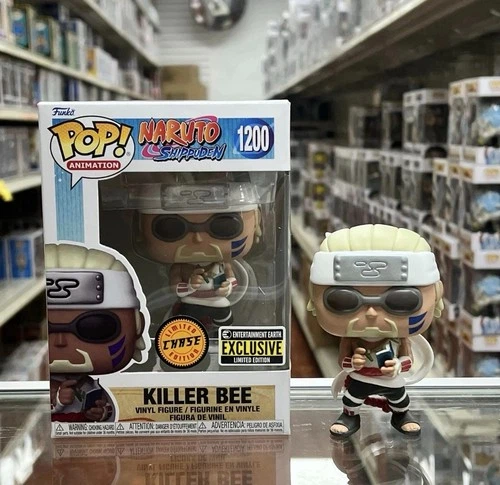 FUNKO POP NARUTO KILLER BEE #1200 EE Exclusive Vinyl Figure with protector CHASE