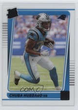 2021 Panini Clearly Donruss Rated Rookie Chuba Hubbard #87 1i6h