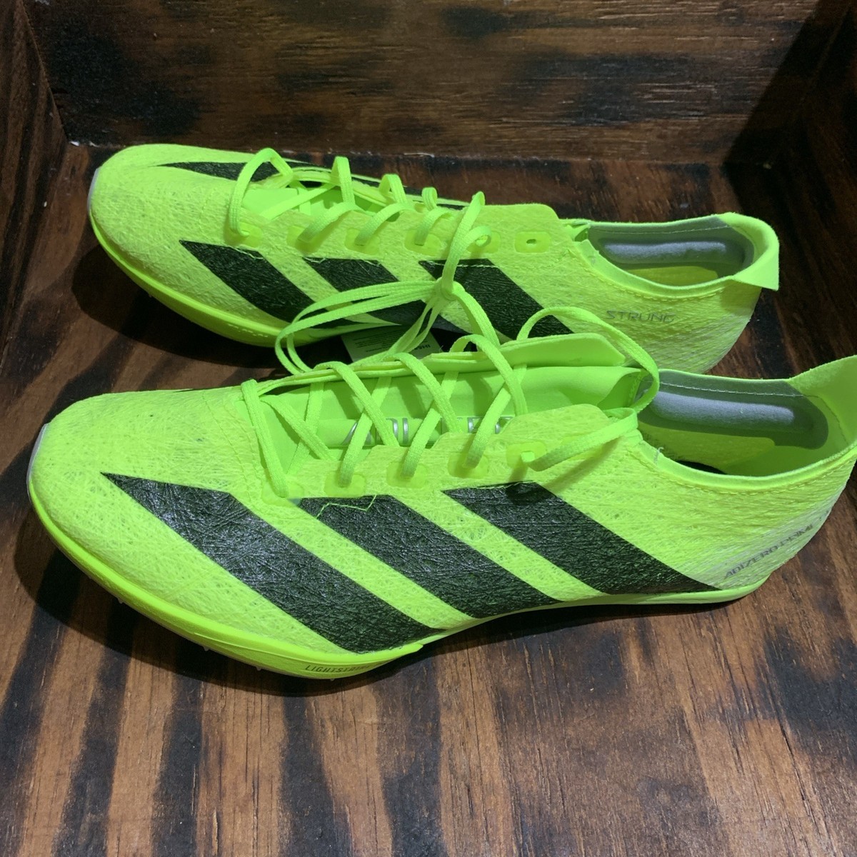 Adidas Adizero Prime SP 3 Strung Track Spikes Mens Size 7 Lucid Lemon IH580 Adidas Adizero Prime SP 3 Strung | Trackandfieldclothes main image 3