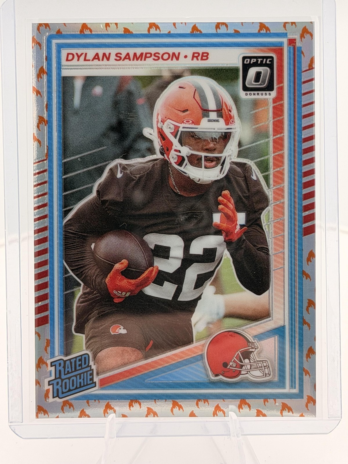 2025 Donruss Optic #238 Dylan Sampson Fire