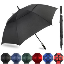 Automatic Open Golf Umbrella 54/62/68/72 Inch, Extra Large Windproof Vented D...