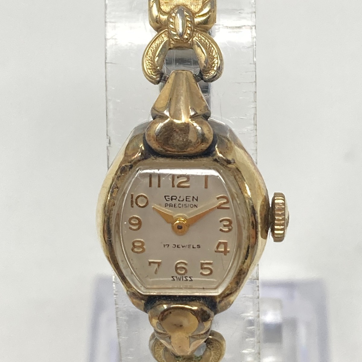 Vintage ladies Gruen Precision Mechanical self wind watch 1950 main image 3