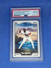 2025 Topps x Bob Ross JHONKENSY NOEL PSA 10 card #81-SP CLEVELAND GUARDIANS