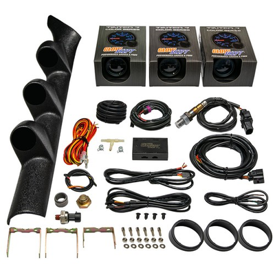 #ad GlowShift T7 Boost Oil PSI amp; Digital Wideband Gauges Pod for 99 05 VW Golf $409.99