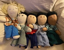 Vintage 1975 Puppets With A Heart Set Of 5 Puppets J  H Heart Co. Disabilities