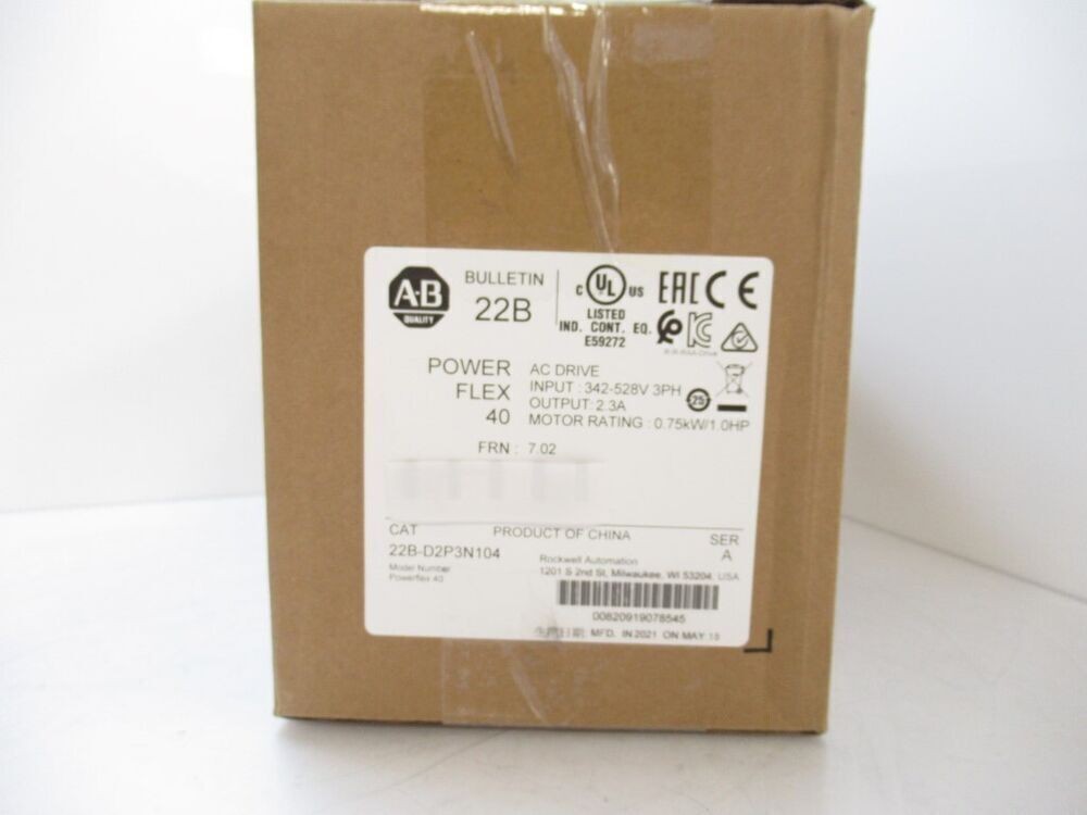 22B-D2P3N104 22BD2P3N104 NEW PLC PowerFlex 40 AC Drive [US Stock RTS]