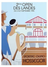 Affiche Poster Landes Béarn Pays Basque Aquitaine Pyrénées Hossegor