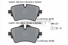 Pastiglie Freni BMW 2 Active Tourer Van (F45) 218 d Anno 07/14?10/21 kW 110 CV 1