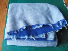 New royal blue fur fabric 32 inch square