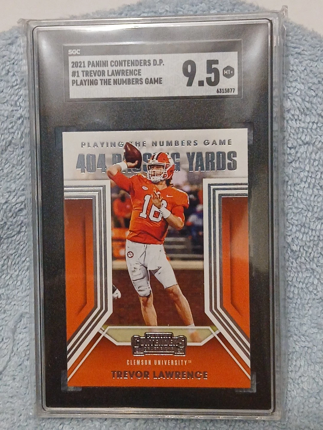 Trevor Lawrence Panini Contenders Draft Picks Playing the Numbers Game #1 Base