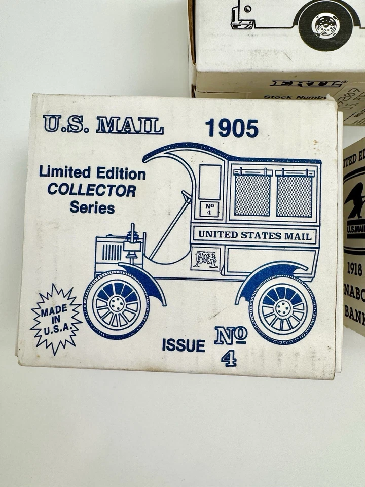 ERTL Винтажные Автомобили лот из 3 Почтовых Фургонов США Runabout 1905 Доставка - Изображение 3 из 4