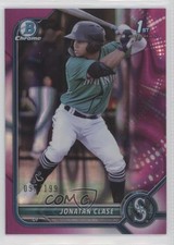 2022 Bowman Chrome Prospects Fuchsia Lava Refractor 95/199 Jonatan Clase 01ic