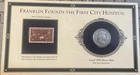 1952D Franklin Half Dollar Plus 3 Cent Stamp Collector Card  *** $2 SHIPPING ***