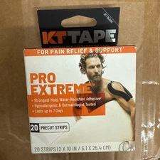 KT Tape Pro Extreme Kinesiology Tape Titan Tan 20 Strips 2 x 10 In
