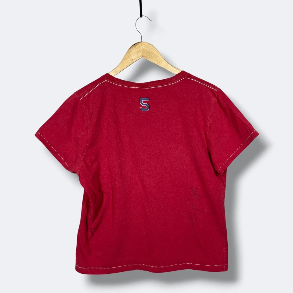 Camiseta gráfica Y2K American Eagle Outfitters S/s para mujer XL roja hockey sobre césped Foto 4 de 4