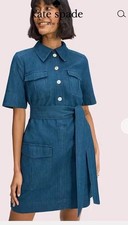 Kate Spade Utility ShirtDress indigo NWT