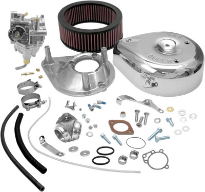 S&S Super E Carburetor Kit with Manifold Shovelhead HD FLH FXE FXR FXWG