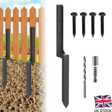 Heavy Duty Fence Post Repair Kit Stake Anchor Ground Spike For Repair Fence Post