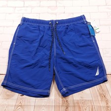 Nautica Swim Trunks Shorts Mens Size Large 34 x 8 Beach Water Anchor Sailing NEW