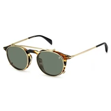 David Beckham Men's Sunglasses Brown Horn Full Rim Pilot Frame 1003/G/CS EX4