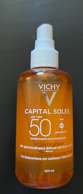 Vichy Capital Soleil Solar Protective Water Intense Tan SPF50 200ml +Face New