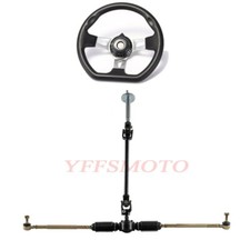 Front Steering Wheel Tie Rod Rack Adjustable Shaft for Go Kart Carts Golf E-bike