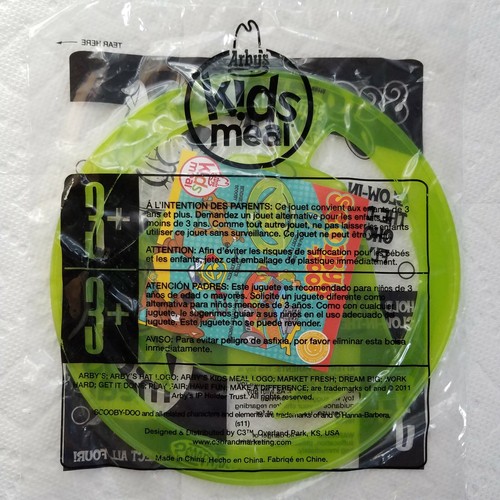 ARBY'S KIDS MEAL TOYS SCOOBY-DOO GLOW-IN-THE-DARK GHOST FLYER Flying Disc - Picture 9 of 12