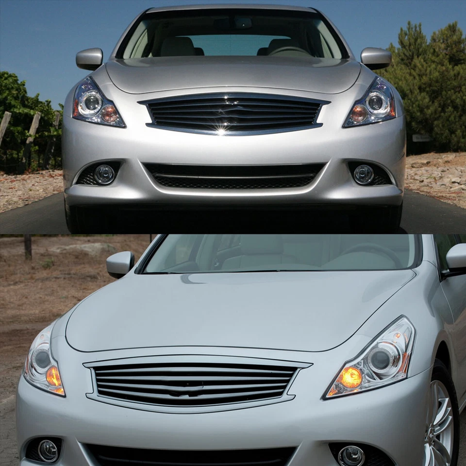 A Pair Headlight Lens Shell Cover For Infiniti G37 G35 G25 Q40 Sedan 2010-2013 Foto 4 de 4