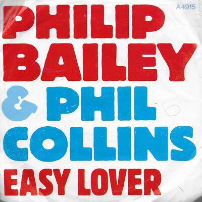 Philip Bailey & Phil Collins Easy Lover UK 45 7'' single +Picture Sleeve +Woman