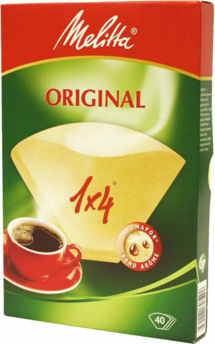 240 Genuine Original Melitta Four Cup 1X4 Filter Papers (6 boxes of 40) 80086X6