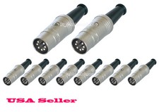 Neutrik REAN NYS323 7-Pin MIDI Male Connector with Silver-Plated Contacts,10 PCS