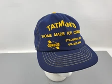 Vintage Sunoco Hat Snapback Advertising Tatman's Ice Cream Stillwater Ohio USA