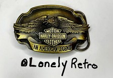 Harley Davidson Vintage Screaming Eagle Belt Buckle. Siskiyou Made In USA 1989
