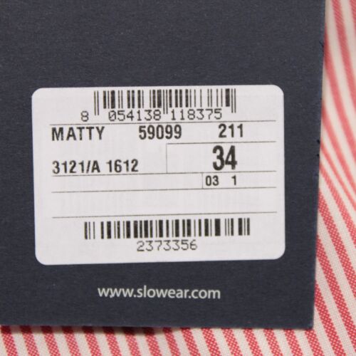 Incotex NWT Dress Pants Size 34 US In Red Striped 100% Wool Modern Fit - Picture 6 of 16