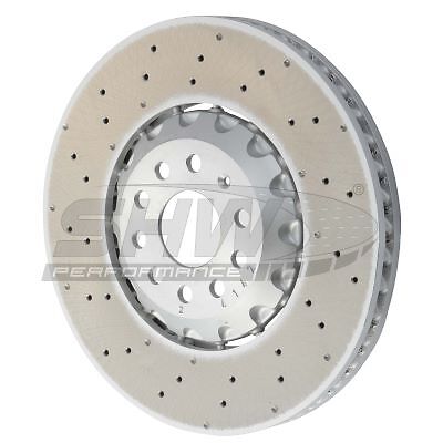 SHW Performance 2x Bremsscheiben vorne belüftet beschichtet für VW Golf VIII CD1