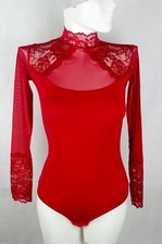 Women's body long sleeve black body lace body string body ladies bodysuit