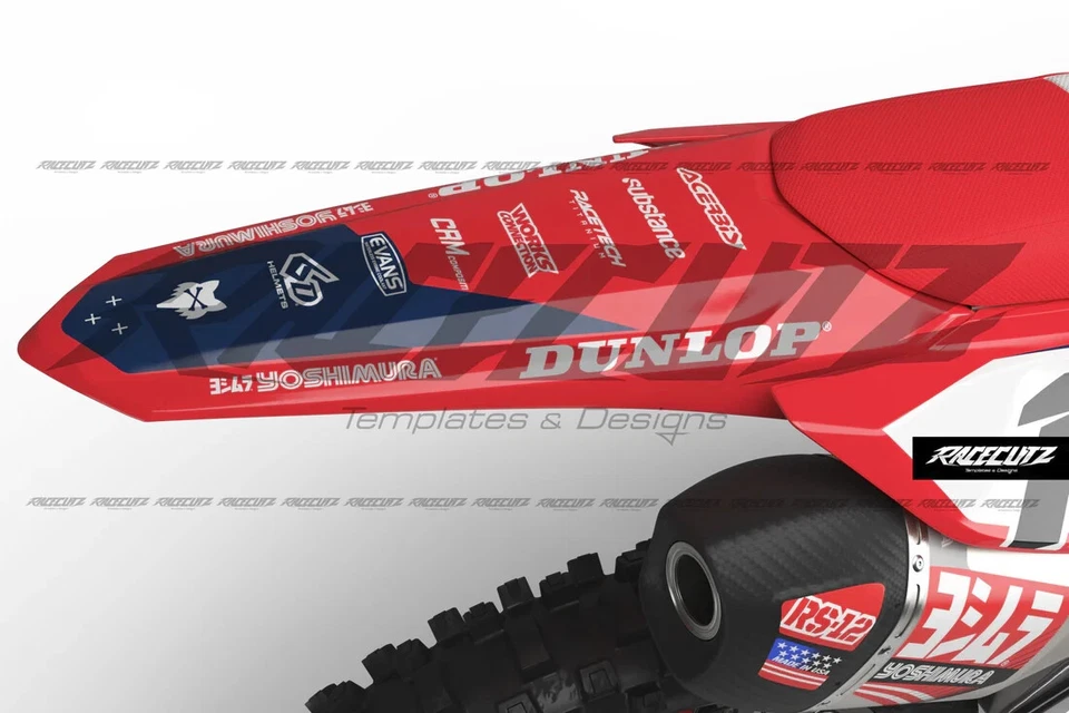 Graphic Kit Vinyl Wrap Decal motocross 2025+ Honda CRF 250 450 MINATO - Image 3 of 4