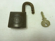 Vintage Corbin Padlock w/ 2 Keys 2 1/4" Tall