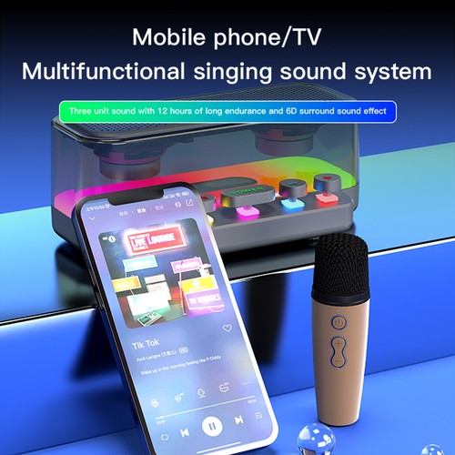 Machine with Two Microphones Portable Speaker O0E3 - Picture 3 of 11