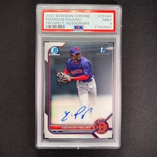 2022 Bowman Chrome Eddinson Paulino 1st Auto PSA 9 MINT Red Sox Blue Jays