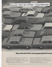 Original 1972 Volkswagen Beetle Two Page vintage print ad: Does the fact that "