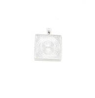 20 Square Pendant Trays - Silver - 1 Inch - 25mm - Pendant Blanks Cameo Bezel... on sale 20 Square Pendant Trays - Silver - 1 Inch - 25mm - Pendant Blanks Cameo Bezel... on sale