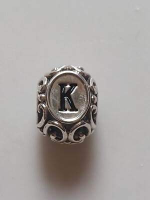 Chamilia 925 Sterling Silber Anfang sprechender Buchstabe K Armband Charm
