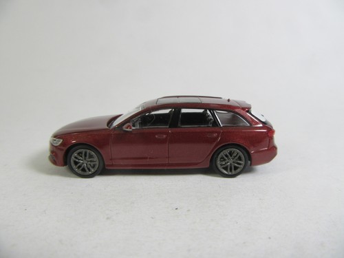 MINICHAMPS 1:87 2018 Audi A 6 Avant Rosso Metallizzato Modello Finito - Foto 2 di 6