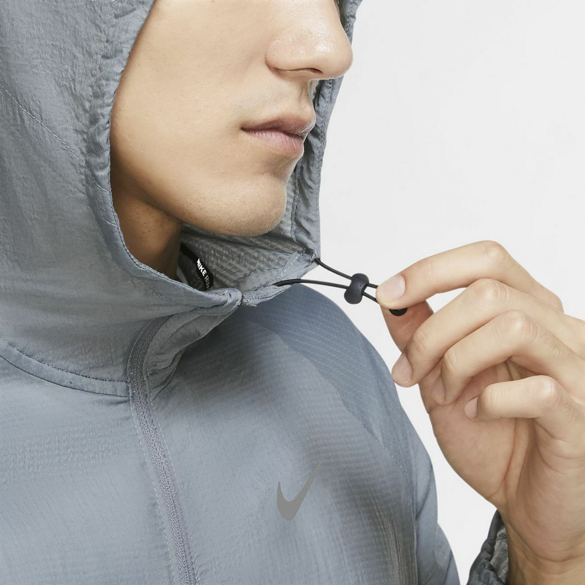 NIKE $85 Men's Essential Running Full Zip Jacket CU5358-084 NEW Gray image 8