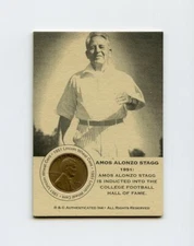 #TN19510 AMOS ALONZO STAGG 1951 Penny Insert Trade Card
