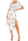Equipment Dress Floral Print Midi 2 Small Pastel Business Casual Wedding Guest