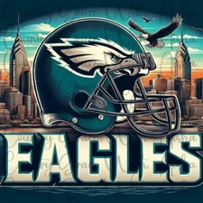 20oz Skinny Tumbler Sublimation Transfer Eagles Football Ready To Press