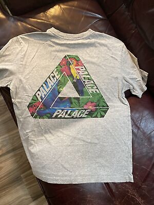 Rare Palace Floral Tri Ferg Tee / Heather Grey / Large / Great Condition |  eBay