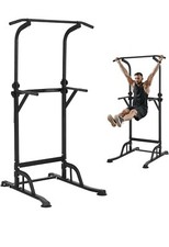 VEVOR Power Tower Dip Station 1-10 Level Heig...